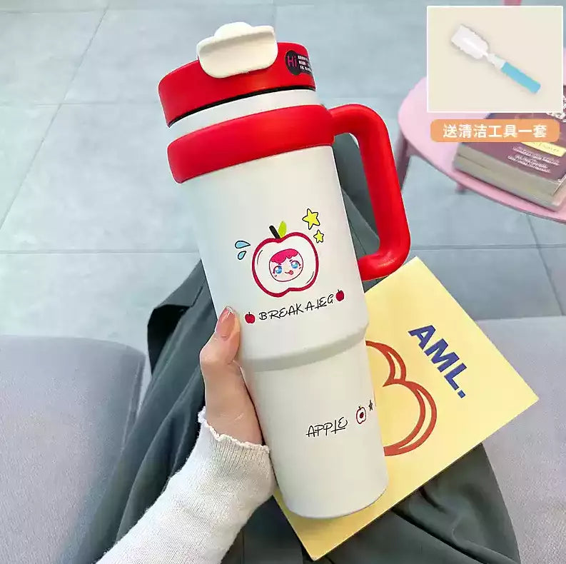 Large capacity sipper for tea, coffee, and iced drink