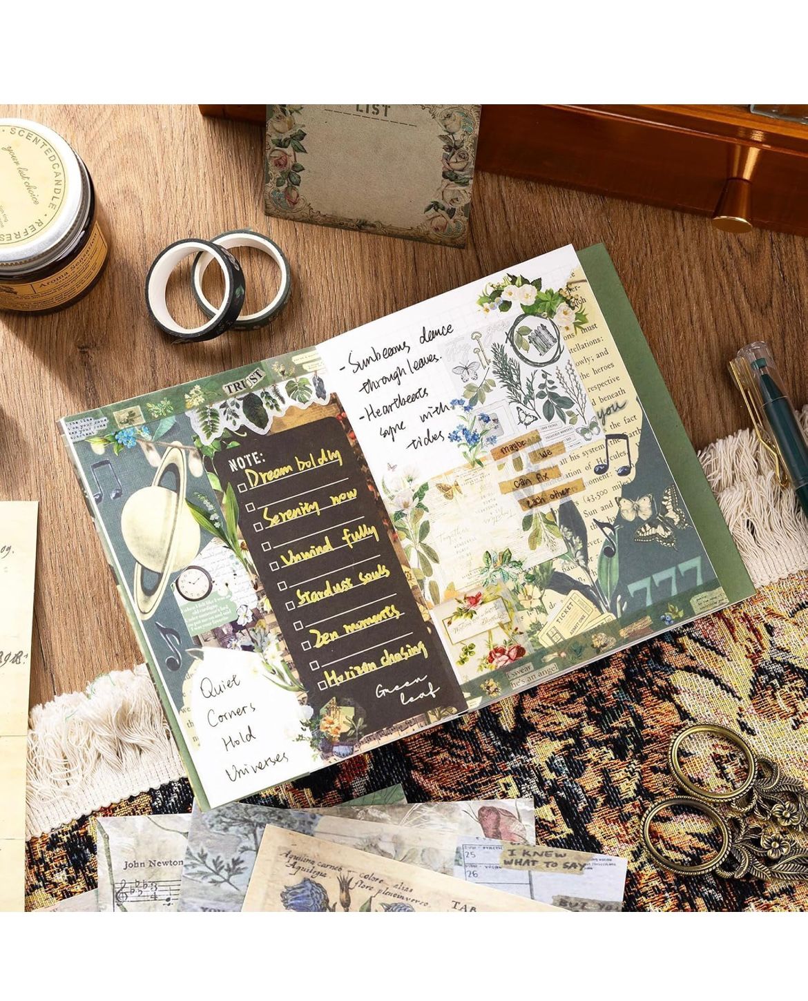 Green Leaf - Journaling & Scrapbooking Kit |164-Piece Set