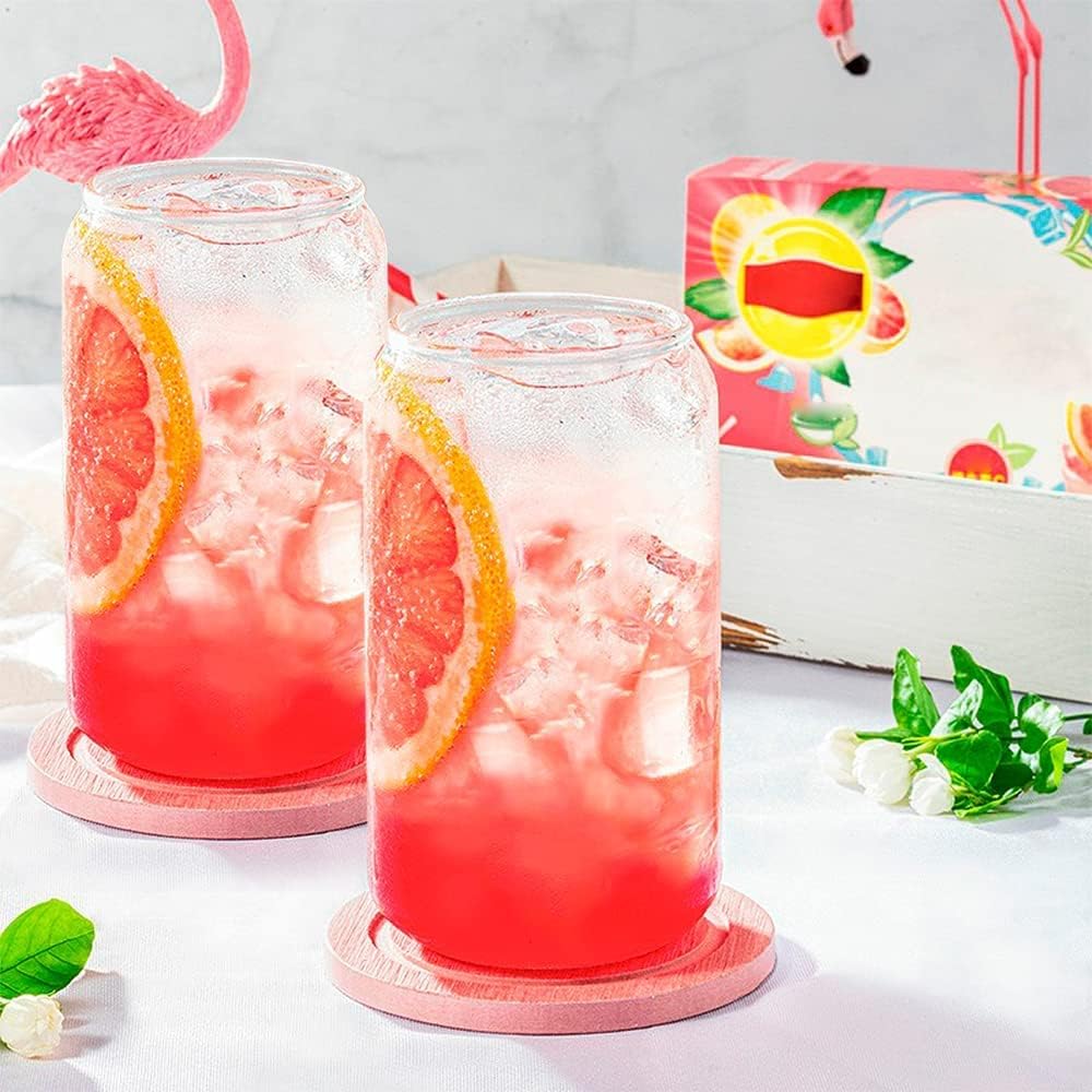 Minimalist aesthetic drinkware – can glass tumbler set used in a cozy lifestyle setup