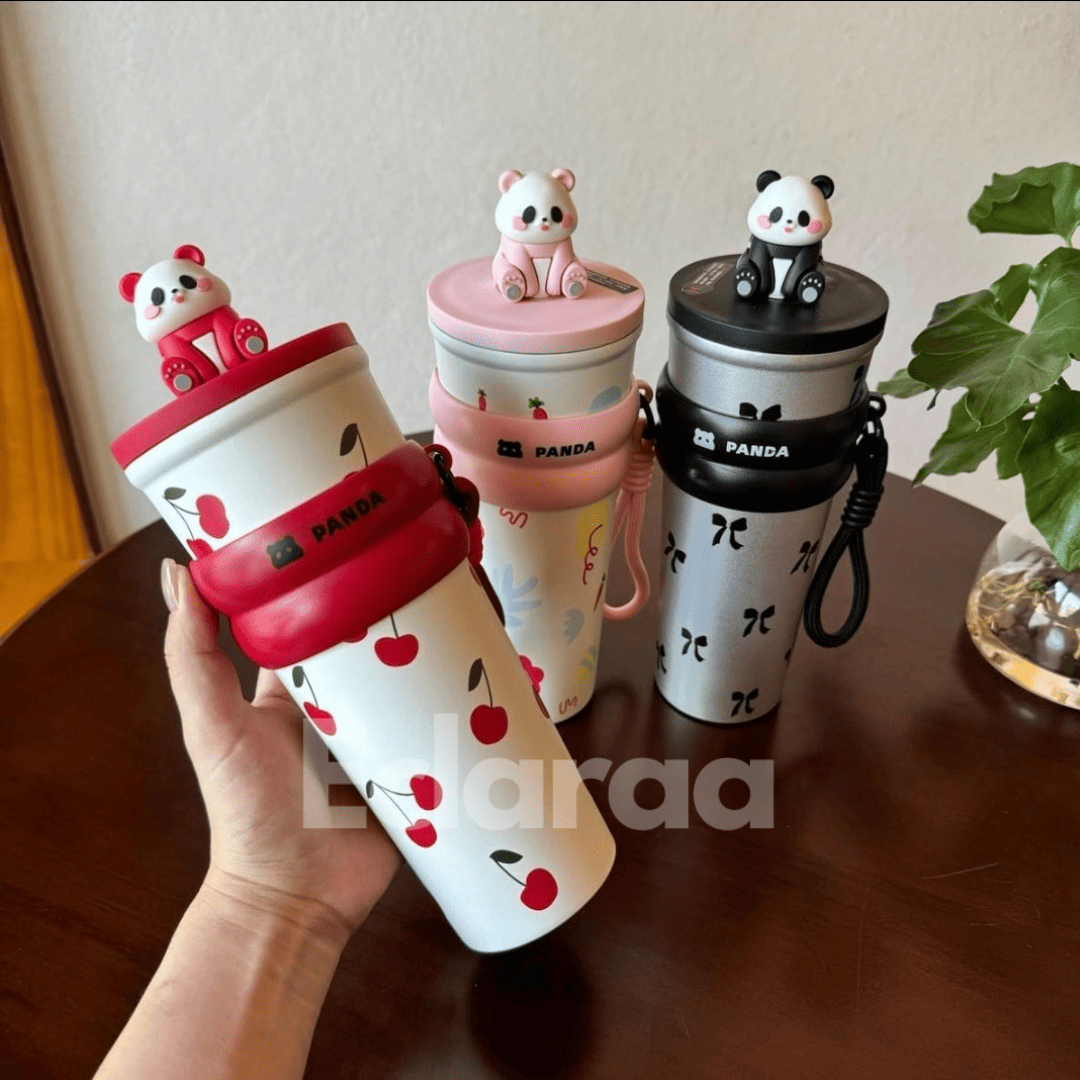 all three color panda theme bottled for kids 700ml