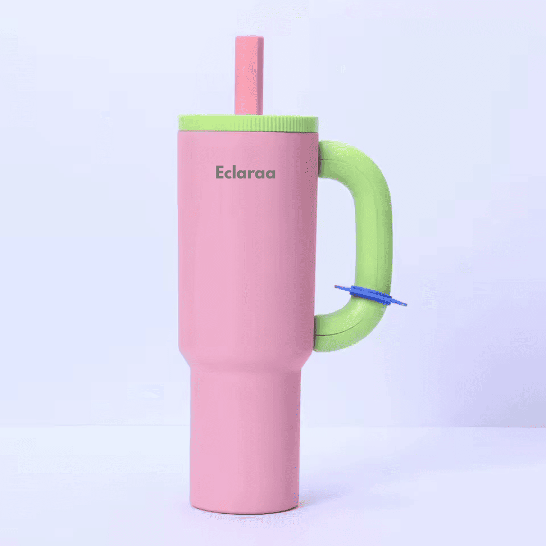 cute pink Petron Tumbler 1200ml – Large Capacity Stainless Steel Tumbler