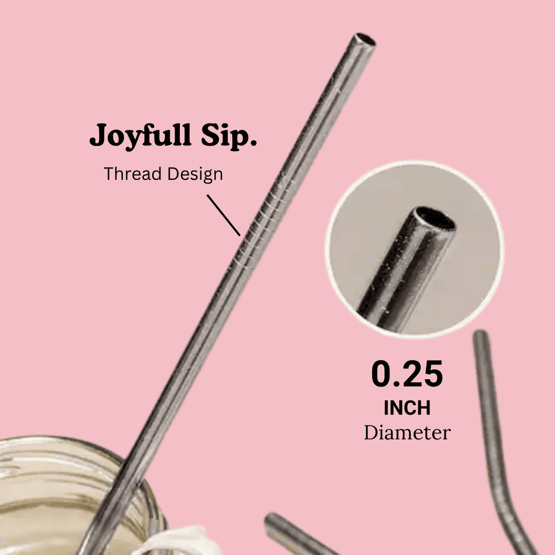 Metal Straws Compatible with Stanley Quencher Tumblers 30oz 40oz