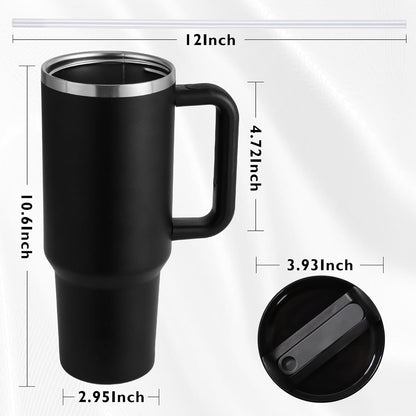Size and dimensions of 40oz personalized stainless steel tumbler