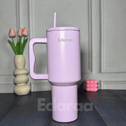 Bliss 40oz Steel Tumbler – Leak-Resistant Insulated Cup with Straw & Lid