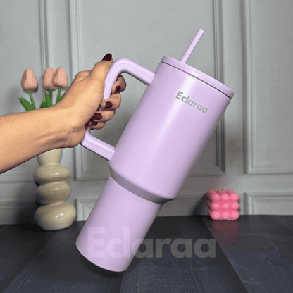 Bliss 40oz Steel Tumbler – Leak-Resistant Insulated Cup with Straw & Lid