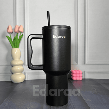 Bliss 40oz Steel Tumbler – Leak-Resistant Insulated Cup with Straw & Lid