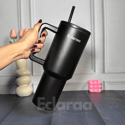 Bliss 40oz Steel Tumbler – Leak-Resistant Insulated Cup with Straw & Lid