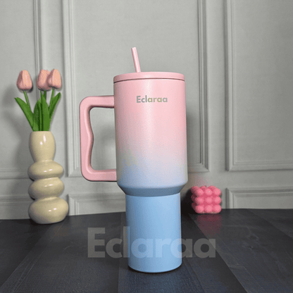 Bliss 40oz Steel Tumbler – Leak-Resistant Insulated Cup with Straw & Lid