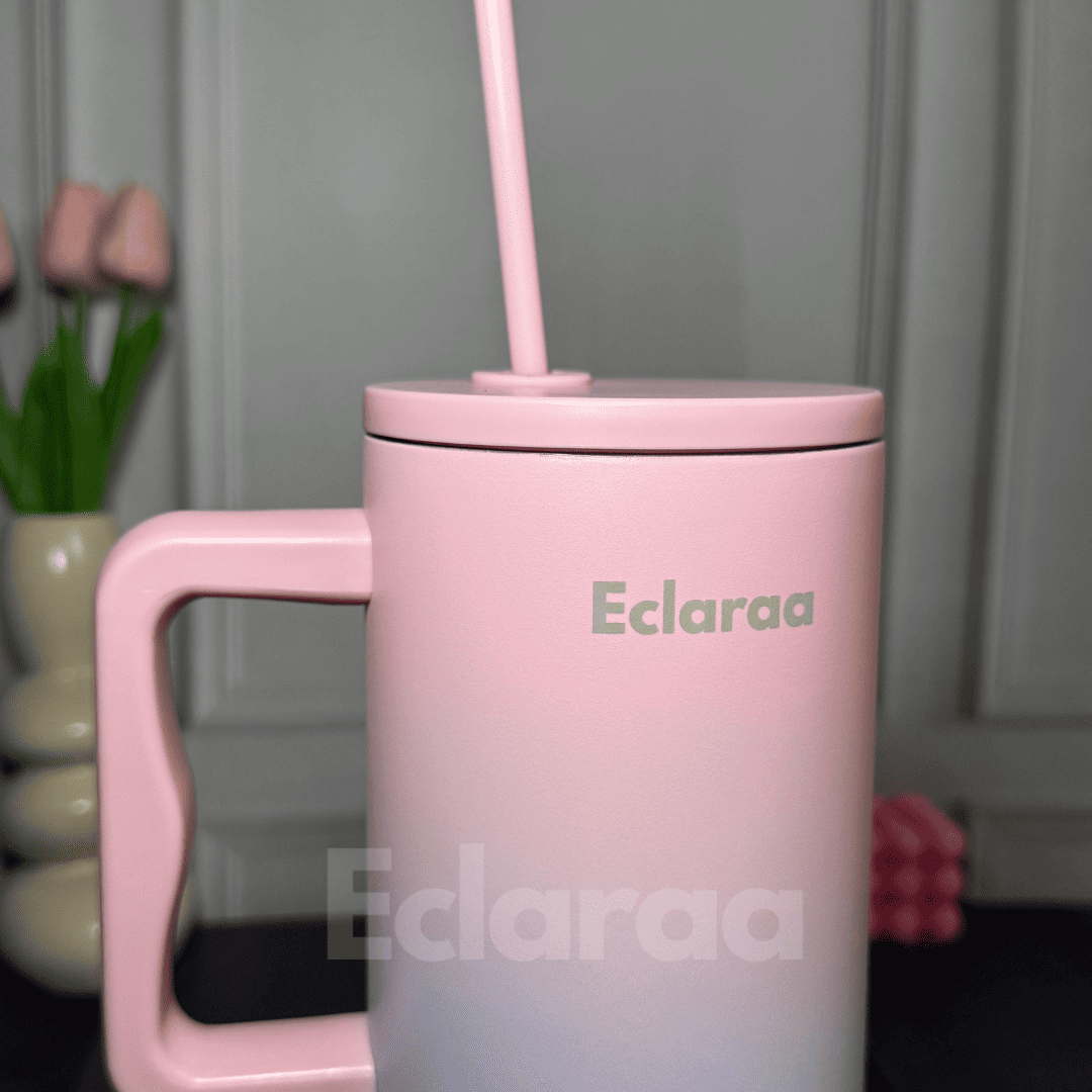 Bliss 40oz Steel Tumbler – Leak-Resistant Insulated Cup with Straw & Lid