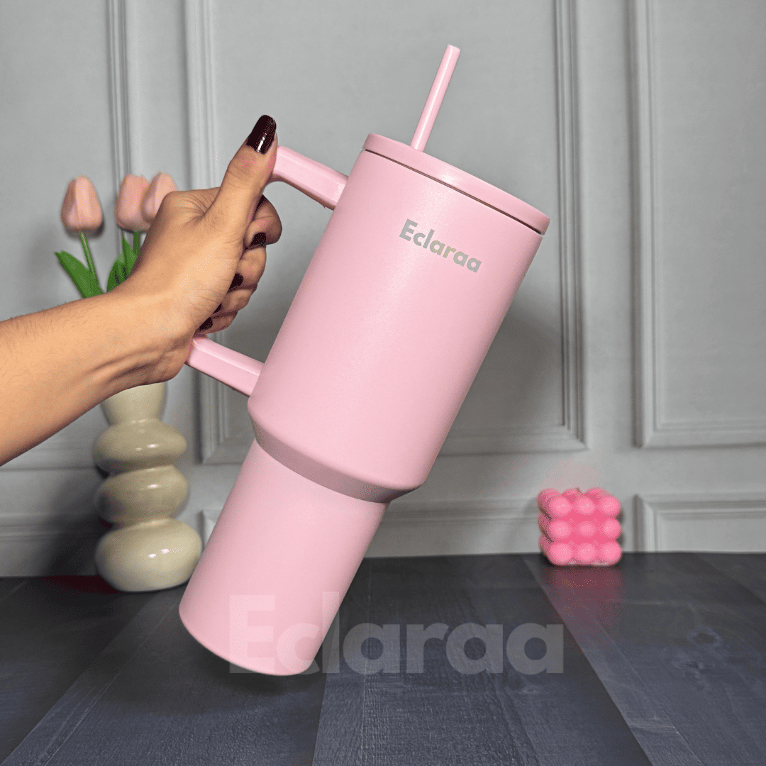 Bliss 40oz Steel Tumbler – Leak-Resistant Insulated Cup with Straw & Lid