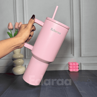 Bliss 40oz Steel Tumbler – Leak-Resistant Insulated Cup with Straw & Lid