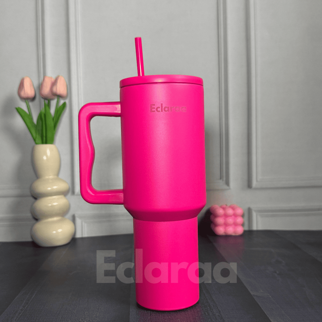 Bliss 40oz Steel Tumbler – Leak-Resistant Insulated Cup with Straw & Lid