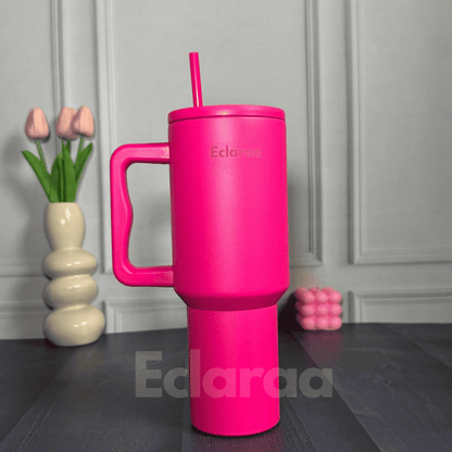 Bliss 40oz Steel Tumbler – Leak-Resistant Insulated Cup with Straw & Lid