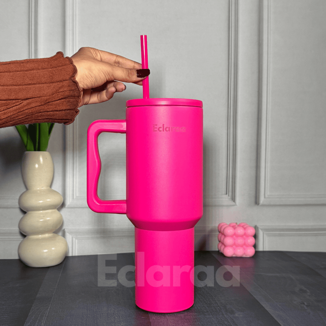 Bliss 40oz Steel Tumbler – Leak-Resistant Insulated Cup with Straw & Lid