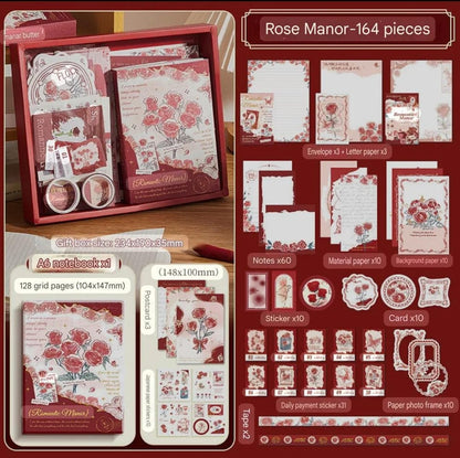 Romantic Manor Journal Kit Gift box size 