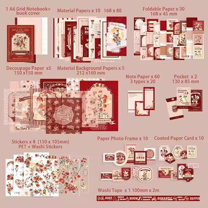 Complete All the supplies of Romantic Manor Journal Kit 