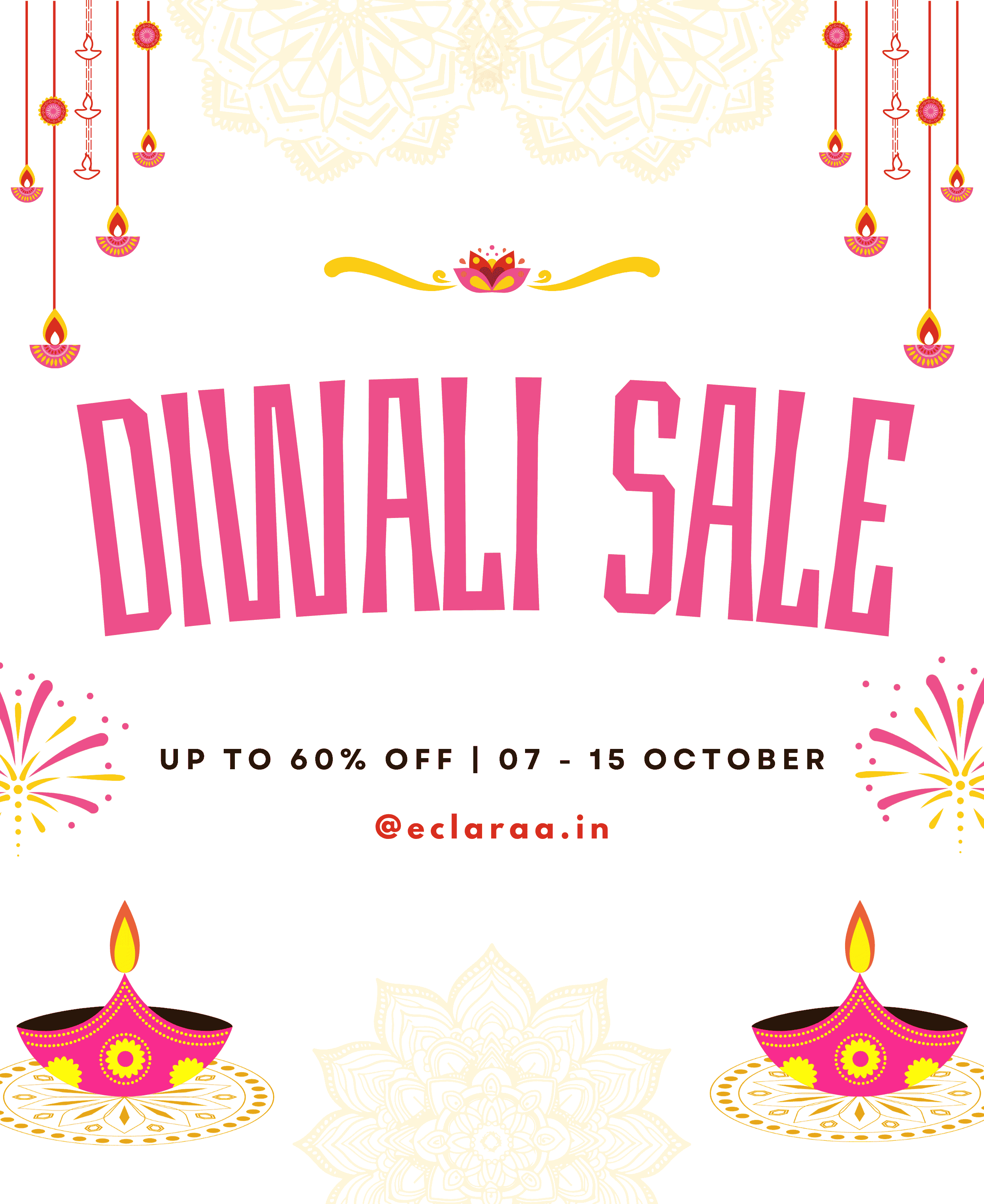 Diwali sale upto 60% off on all the products tumblers, glass sippers 