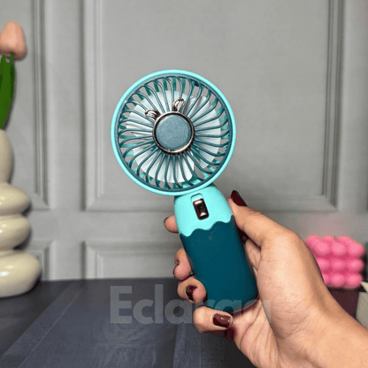 Mint Green Rechargeable Mini-Fan and Rechargeable fan