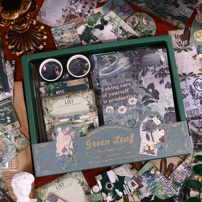 Green Leaf - Journaling & Scrapbooking Kit |164-Piece Set