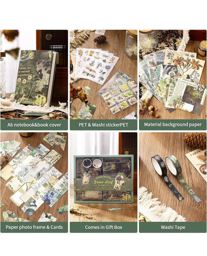 Green Leaf - Journaling & Scrapbooking Kit |164-Piece Set