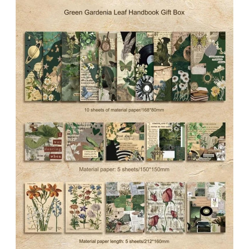 Green Leaf - Journaling & Scrapbooking Kit |164-Piece Set