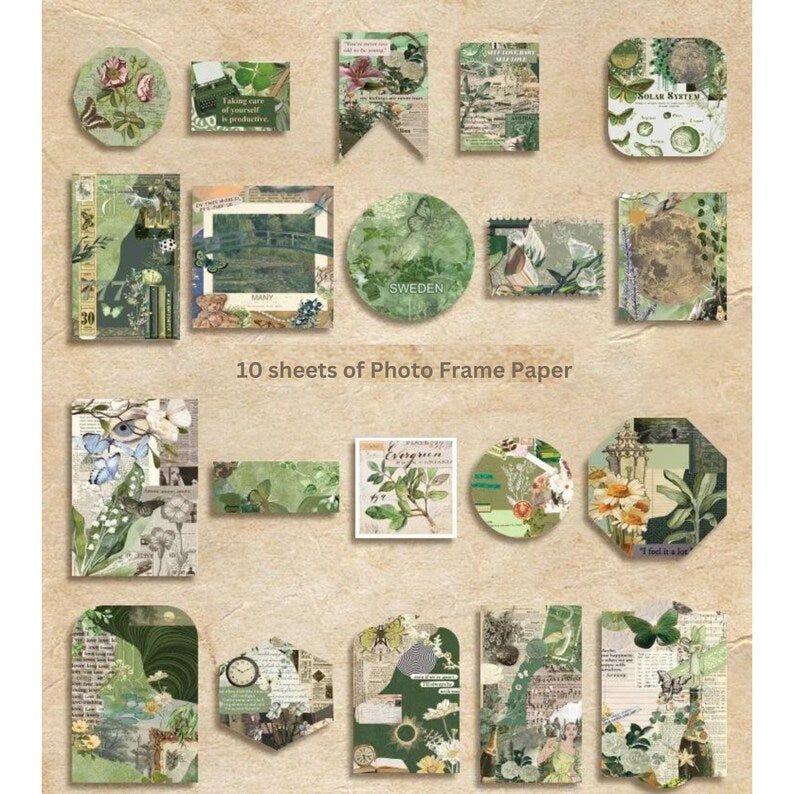 Green Leaf - Journaling & Scrapbooking Kit |164-Piece Set