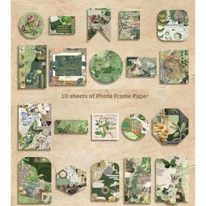 Green Leaf - Journaling & Scrapbooking Kit |164-Piece Set