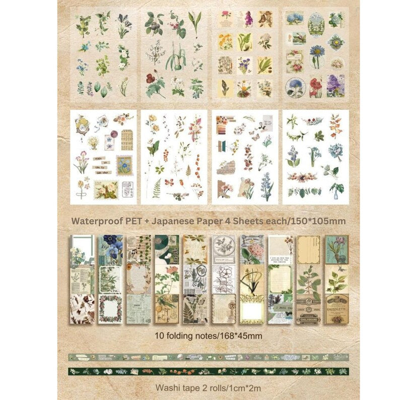 Green Leaf - Journaling & Scrapbooking Kit |164-Piece Set