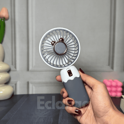 white rechargeable mini fan 
