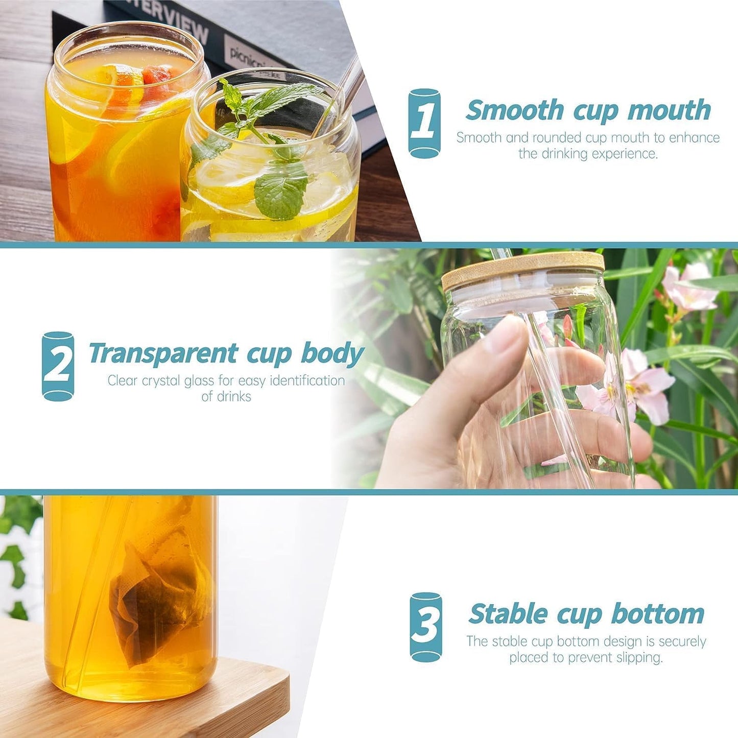 Glass tumbler product benefits – leak-proof, eco-friendly, microwave-safe and reusable