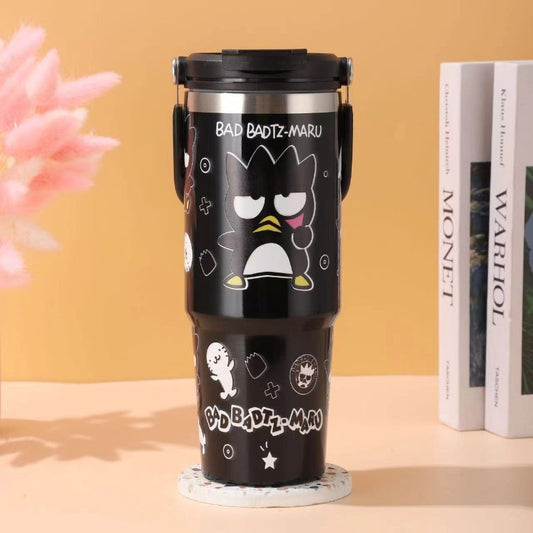 Sanliou 30oz insulated stainless steel tumbler featuring Badtz-Maru design