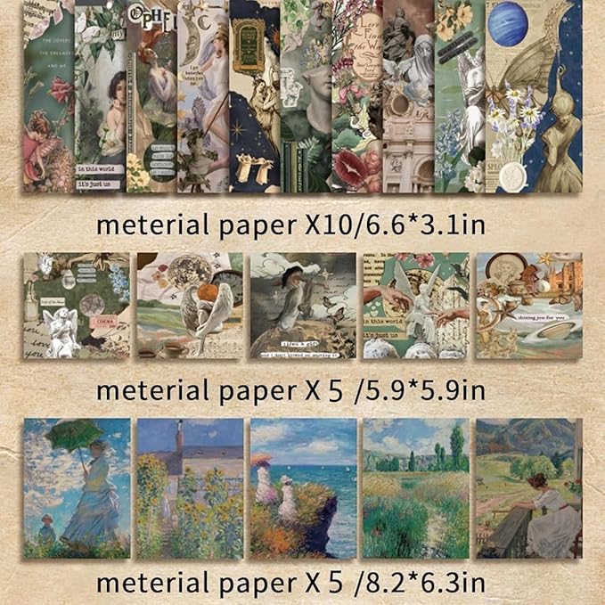 Van Gogh journaling and scrapbooking kit – 164 aesthetic stationery items